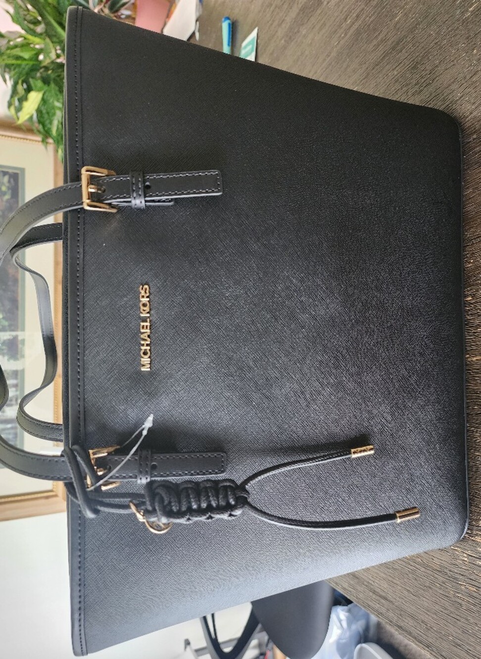 Michael Kors Black Saffiano Leather Tote